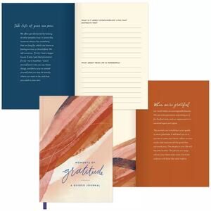 Guided Journal Softcover Sewn Moments of Gratitude - Green Inspired